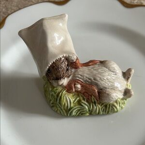 Royal Albert Vintage 1990 “Benjamin Bunny Wakes Up”Porcelain Figurine